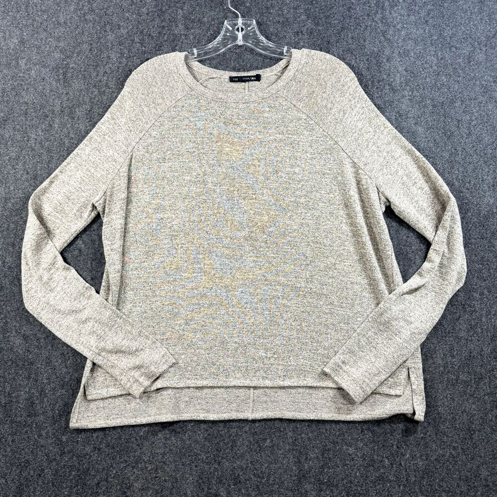 Rag Bone Jean Knit Shirt Top Women's Small Beige Long Sleeve Stretch